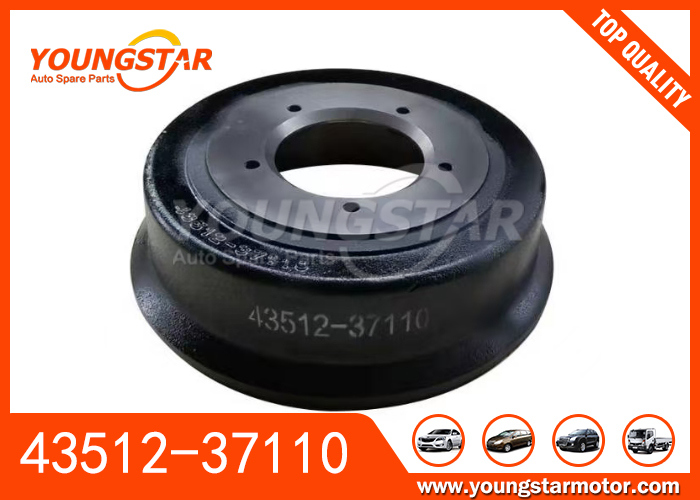 TOYOTA 14B এবং HINO 300-SERIES 2 Generation-5 8.5T এর জন্য ব্রেক ড্রাম 43512-37110 OEM ফিটিং সহ