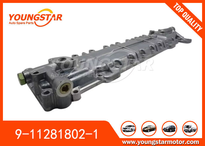 ISUZU 6BD1 6BB1 6BF1 এর জন্য তেল কুলার কভার, OEM 9-11281802-1 এবং 60000 কিমি গ্যারান্টি সহ