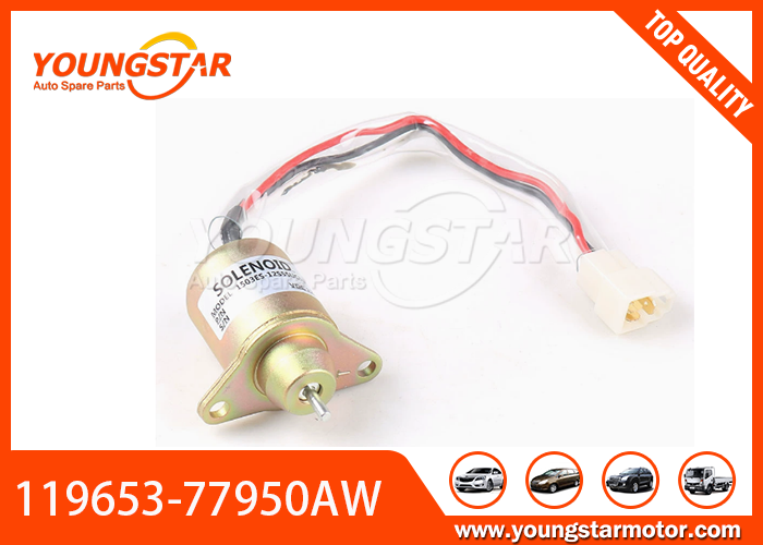 12VDC Dual-coil Shut-off Solenoid Valve for Yanmar Engines with OEM Compatibility