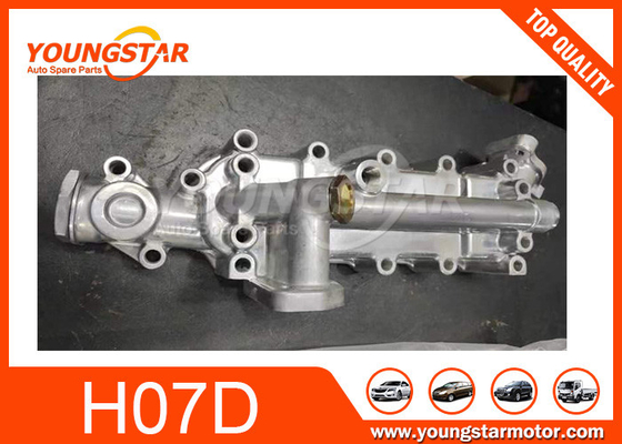 EH07D H07D H07C অ্যালুমিনিয়াম তেল কুলার কভার খননকারী ইঞ্জিনের অংশগুলির জন্য