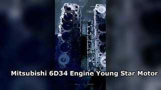 Mitsubishi 6D34 সংক্ষিপ্ত ব্লক সমাবেশ উচ্চ নির্ভুলতা ইঞ্জিন